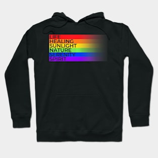 Life Healing Sunlight Nature Serenity Spirit Lgbt Flag Hoodie